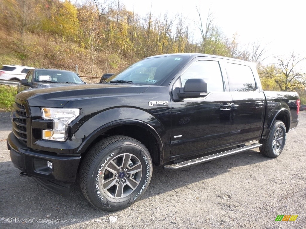 2017 F150 XLT SuperCrew 4x4 - Shadow Black / Black photo #4