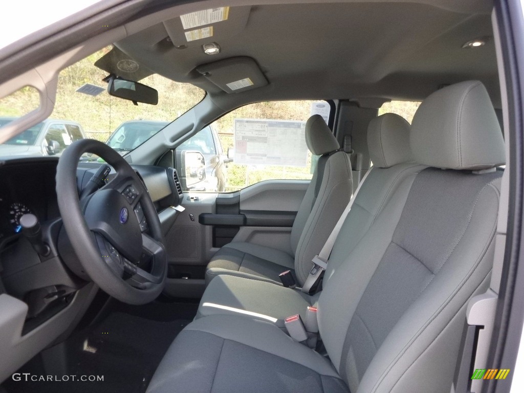 Earth Gray Interior 2017 Ford F150 XL SuperCab 4x4 Photo #116758945