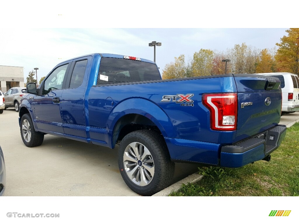 Lightning Blue 2017 Ford F150 XLT SuperCab 4x4 Exterior Photo #116759485