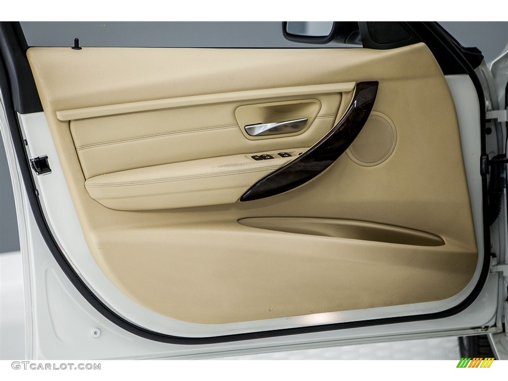 2014 3 Series 320i Sedan - Mineral White Metallic / Venetian Beige photo #20