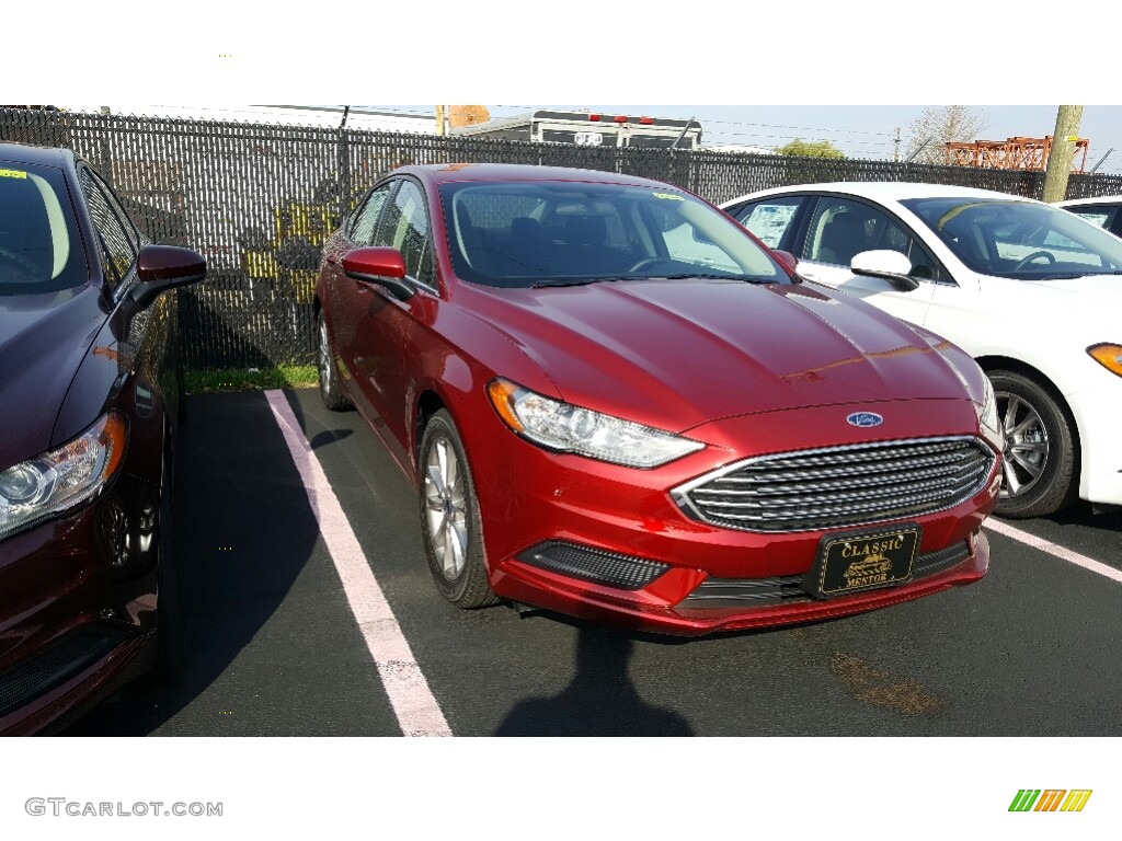 2017 Fusion SE - Ruby Red / Ebony photo #1