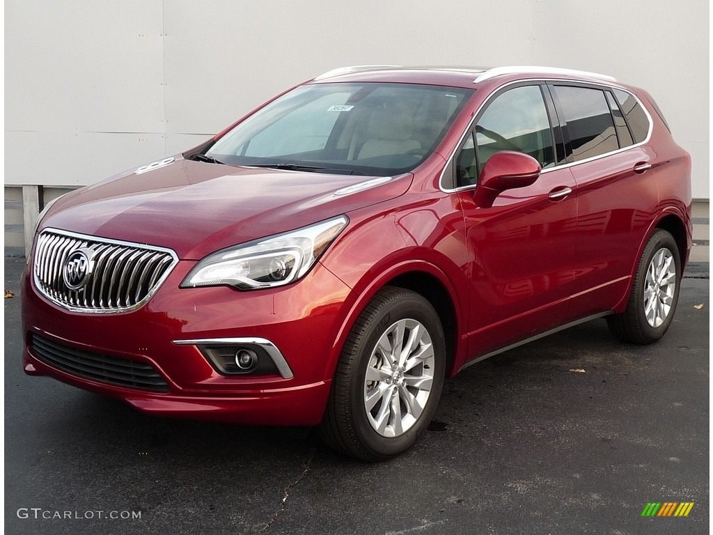 2017 Envision Essence AWD - Chili Red Metallic / Light Neutral photo #1