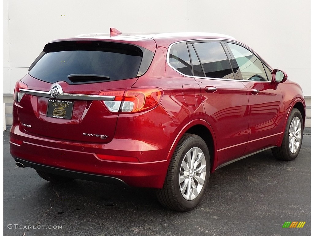 2017 Envision Essence AWD - Chili Red Metallic / Light Neutral photo #2