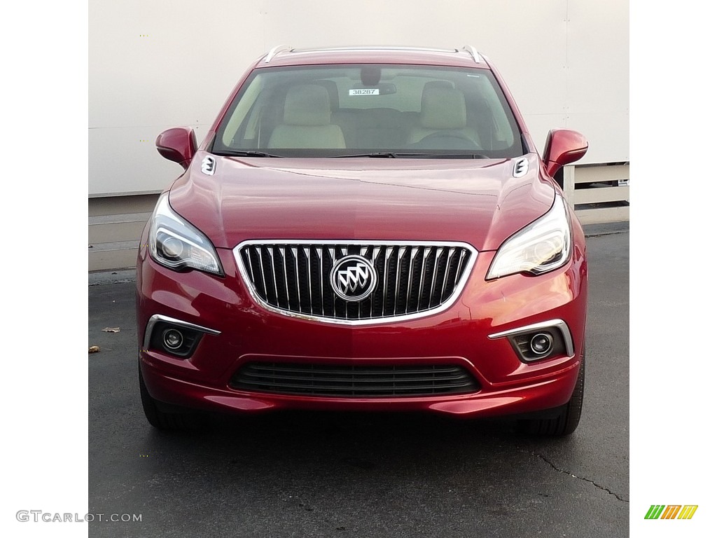 2017 Envision Essence AWD - Chili Red Metallic / Light Neutral photo #4