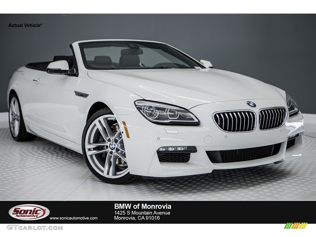 2017 6 Series 640i Convertible - Alpine White / Black photo #1