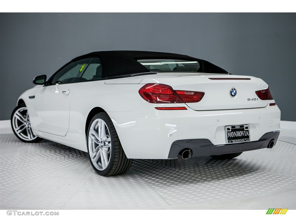 2017 6 Series 640i Convertible - Alpine White / Black photo #3