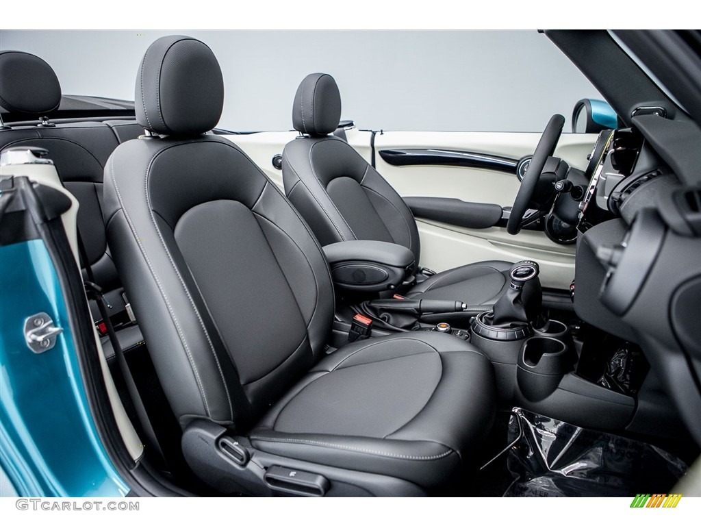 Carbon Black Interior 2017 Mini Convertible Cooper Photo #116762713