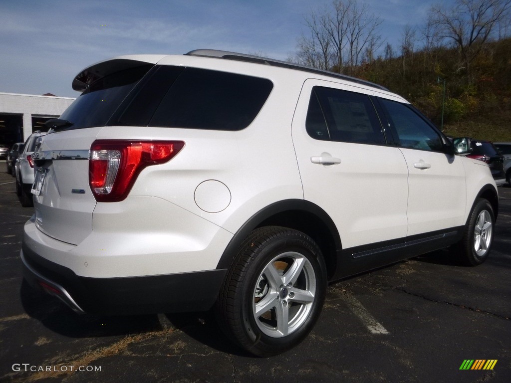 2017 Explorer XLT 4WD - White Platinum / Ebony Black photo #2