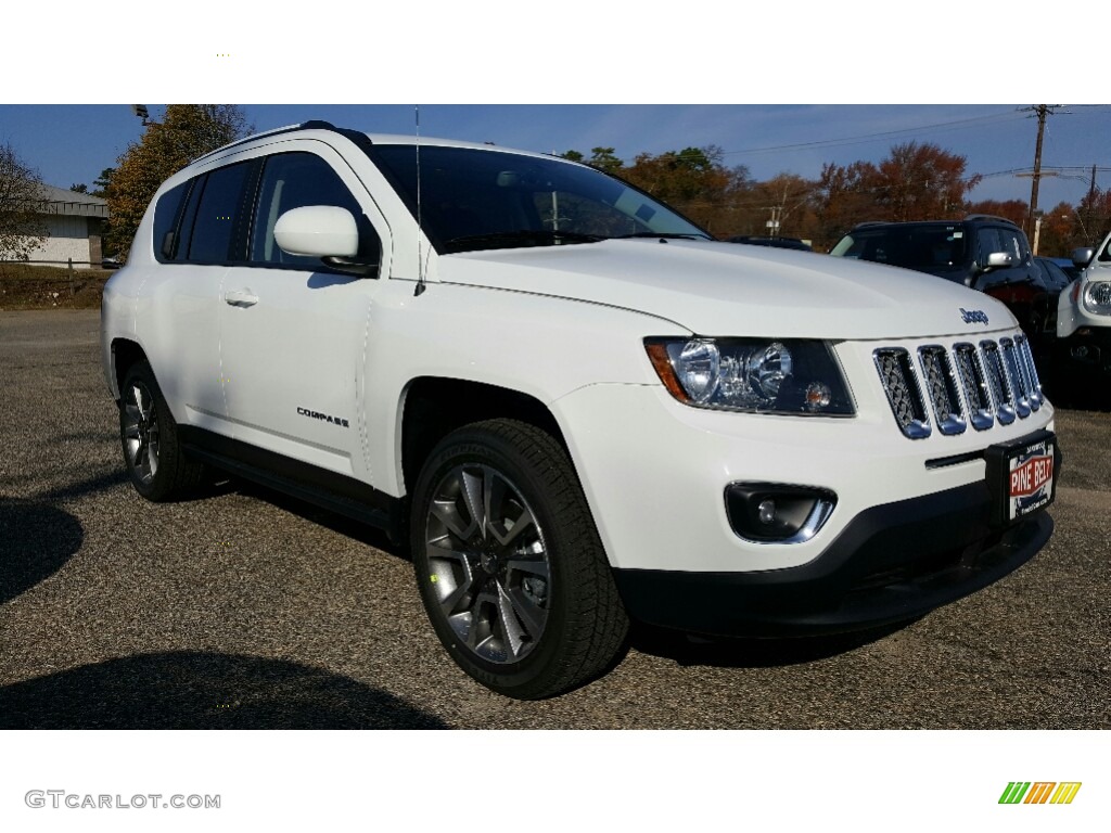 2017 Compass High Altitude 4x4 - Bright White / Dark Slate Gray photo #1