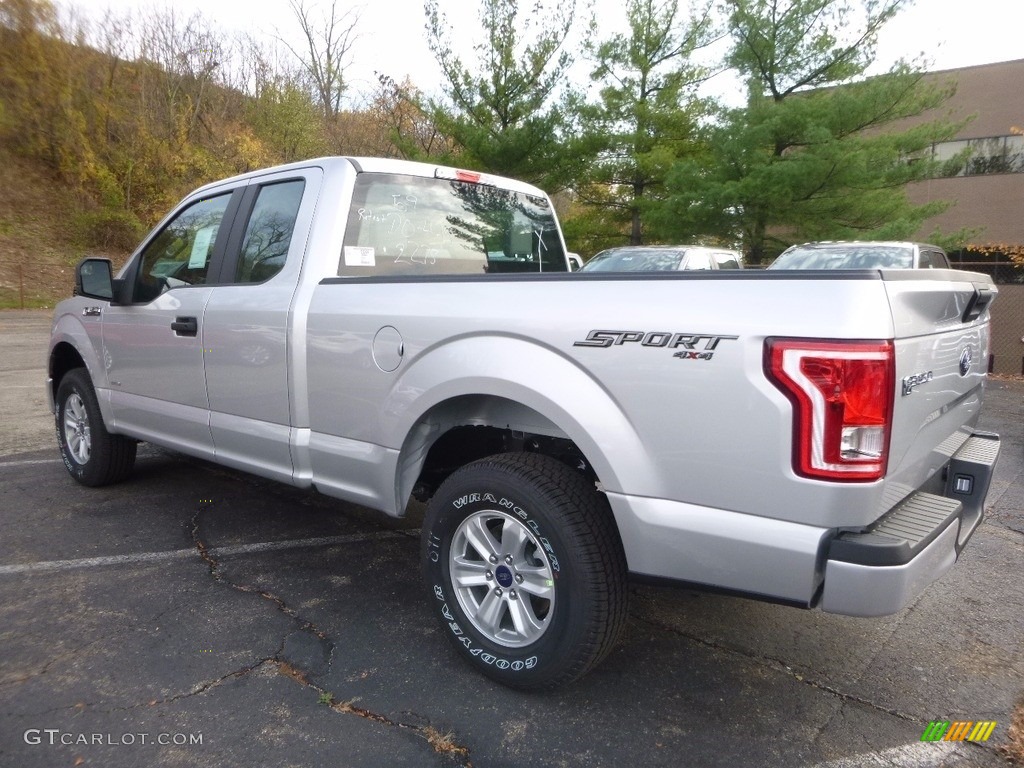 2016 F150 XL SuperCab 4x4 - Ingot Silver / Medium Earth Gray photo #3