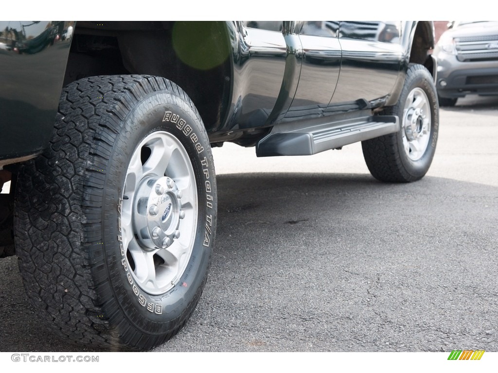 2016 F250 Super Duty XLT Super Cab 4x4 - Green Gem Metallic / Steel photo #6