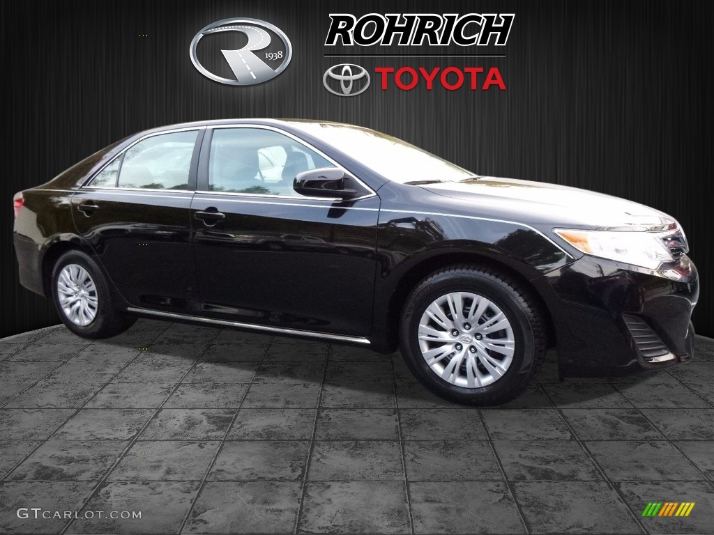 2014 Camry LE - Attitude Black Metallic / Ash photo #1