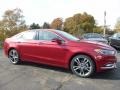 2017 Ruby Red Ford Fusion Titanium AWD  photo #1