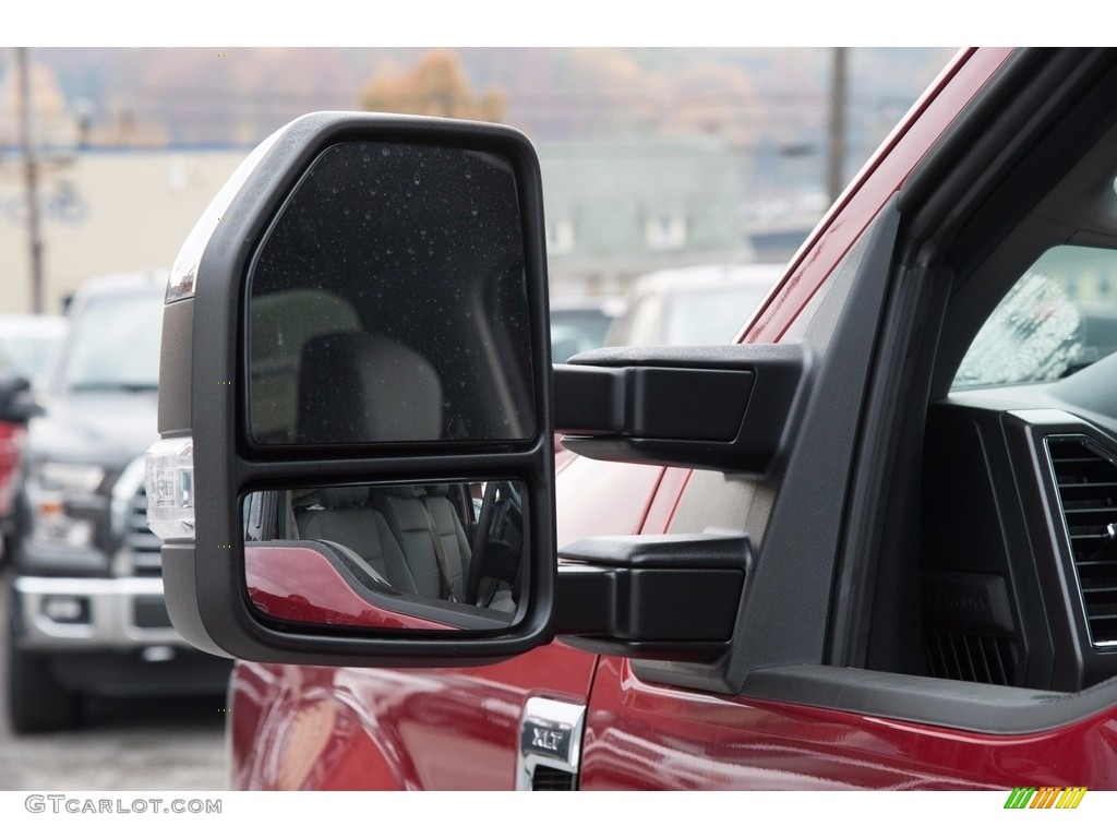 2017 F250 Super Duty XLT Crew Cab 4x4 - Ruby Red / Medium Earth Gray photo #8