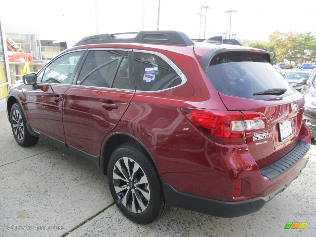2017 Outback 2.5i Limited - Venetian Red Pearl / Warm Ivory photo #3