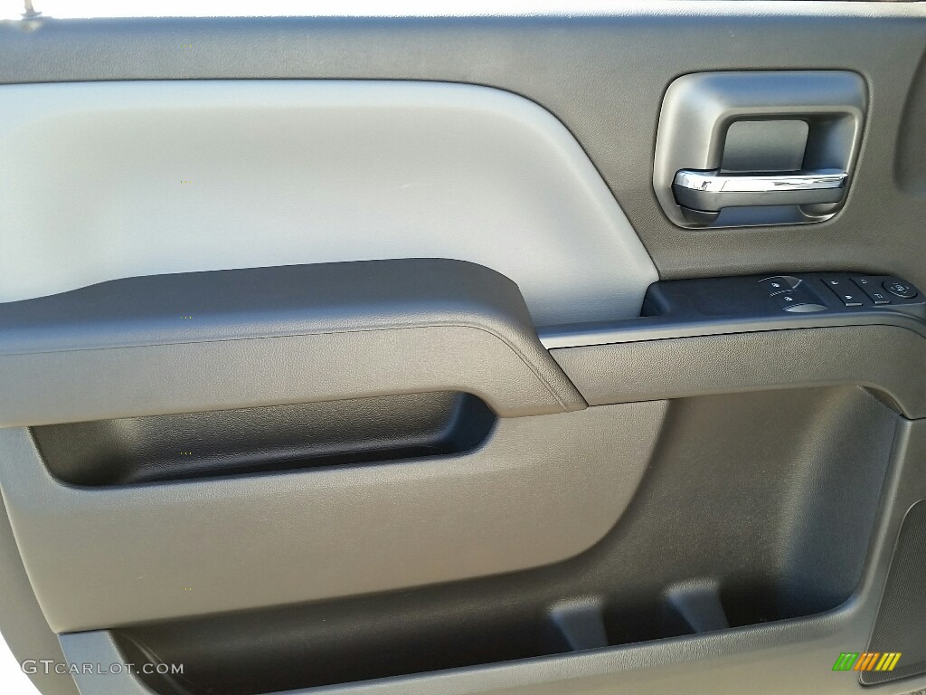 2017 GMC Sierra 1500 Regular Cab 4WD Dark Ash/Jet Black Door Panel Photo #116769799