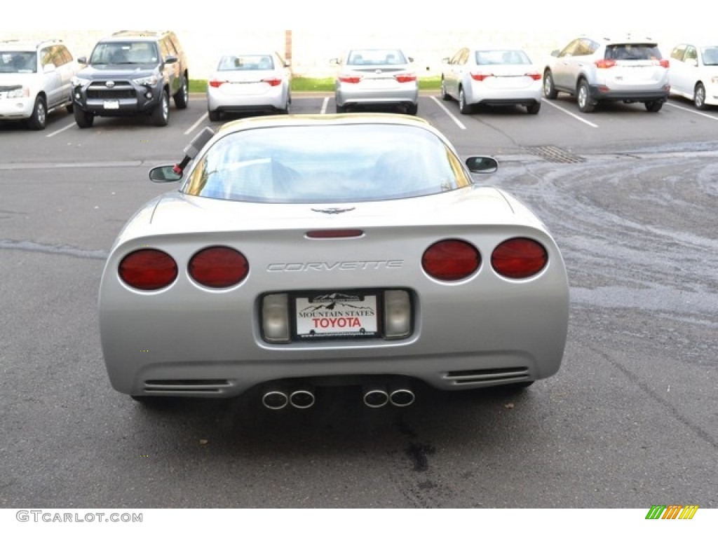 2000 Corvette Coupe - Sebring Silver Metallic / Black photo #3