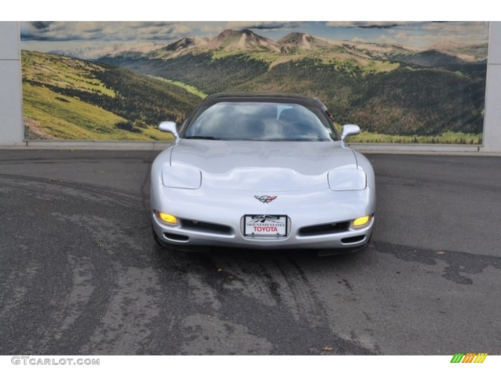 2000 Corvette Coupe - Sebring Silver Metallic / Black photo #6