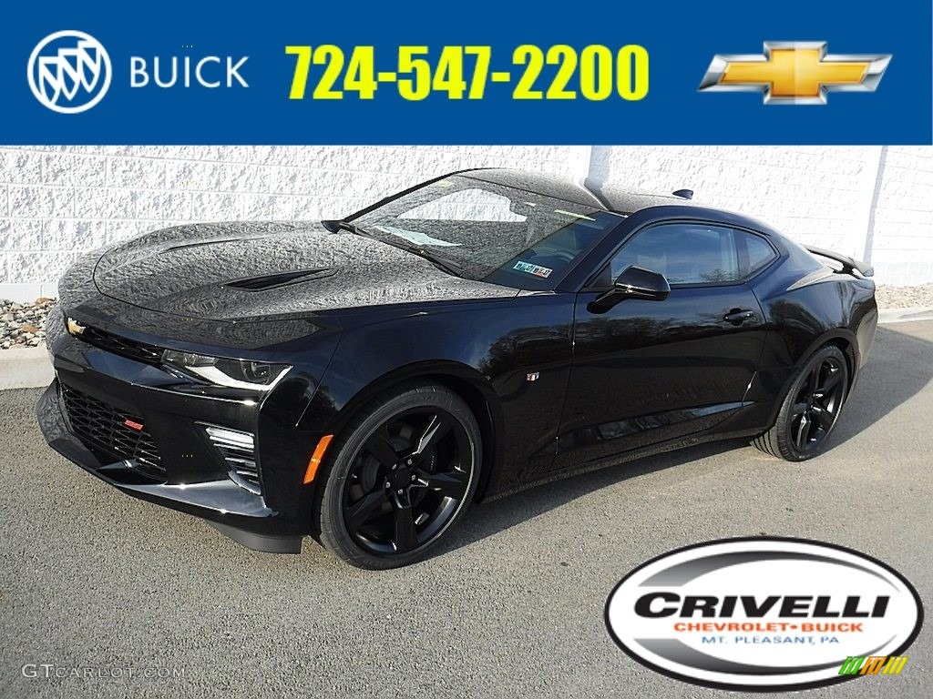 2017 Camaro SS Coupe - Black / Jet Black photo #1