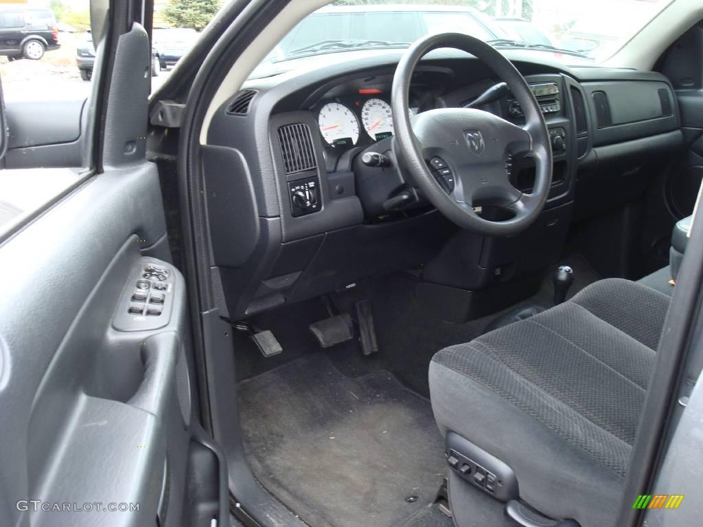 2003 Ram 1500 ST Quad Cab 4x4 - Graphite Metallic / Dark Slate Gray photo #12