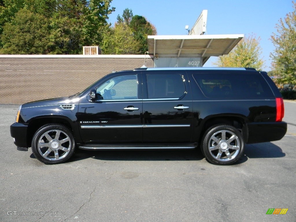 2008 Escalade ESV AWD - Black Raven / Ebony photo #7