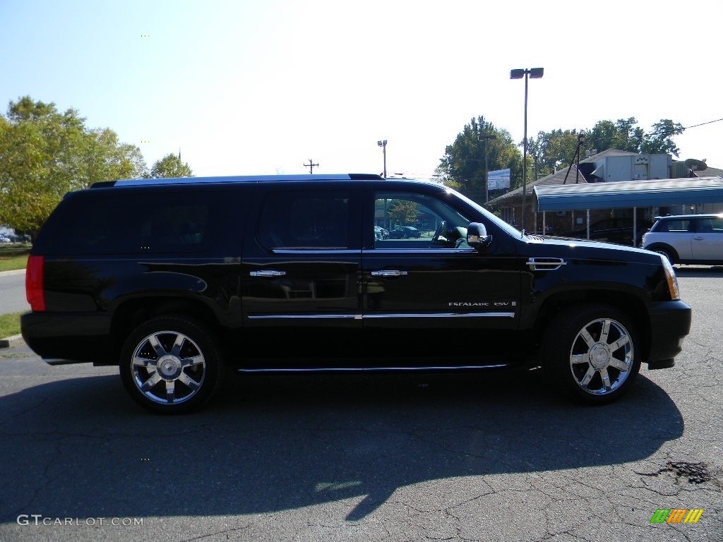 2008 Escalade ESV AWD - Black Raven / Ebony photo #11