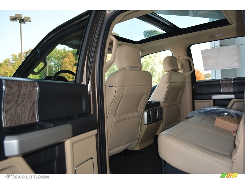 Camel Interior 2017 Ford F250 Super Duty Lariat Crew Cab 4x4 Photo #116774746