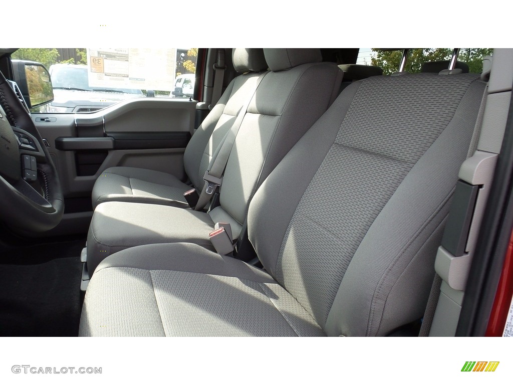 Earth Gray Interior 2017 Ford F150 XLT SuperCab 4x4 Photo #116776264