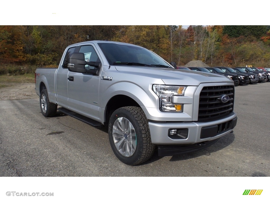 2017 F150 XLT SuperCab 4x4 - Ingot Silver / Earth Gray photo #4