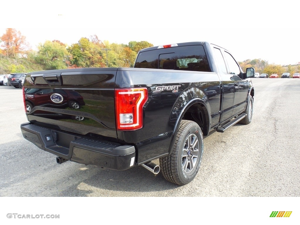 2017 F150 XLT SuperCab 4x4 - Shadow Black / Black photo #7