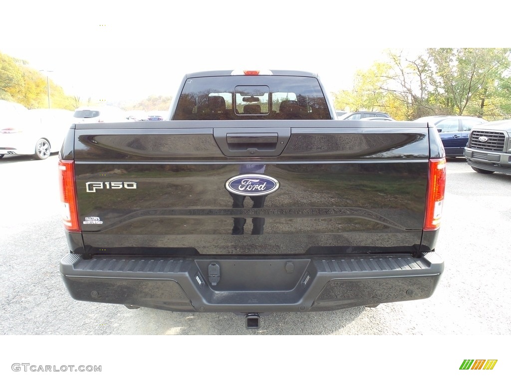 2017 F150 XLT SuperCab 4x4 - Shadow Black / Black photo #8