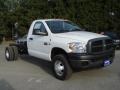 2007 Bright White Dodge Ram 3500 ST Regular Cab 4x4 Dually Chassis  photo #6