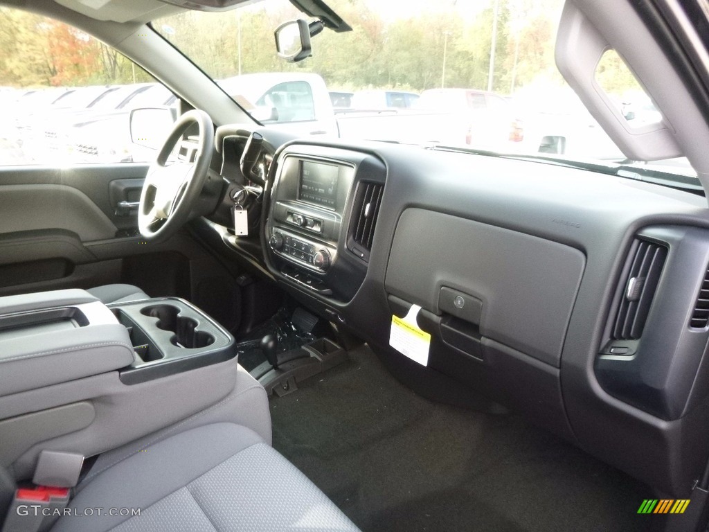 2017 Chevrolet Silverado 1500 Custom Double Cab 4x4 Dark Ash/Jet Black Dashboard Photo #116778490