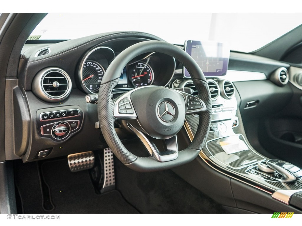 2017 C 43 AMG 4Matic Sedan - Selenite Grey Metallic / Cranberry Red/Black photo #5