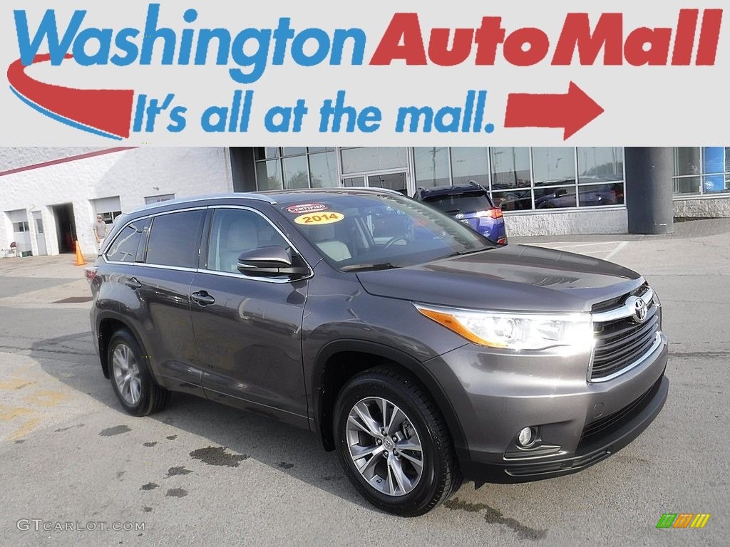 2014 Highlander XLE AWD - Predawn Gray Mica / Ash photo #1