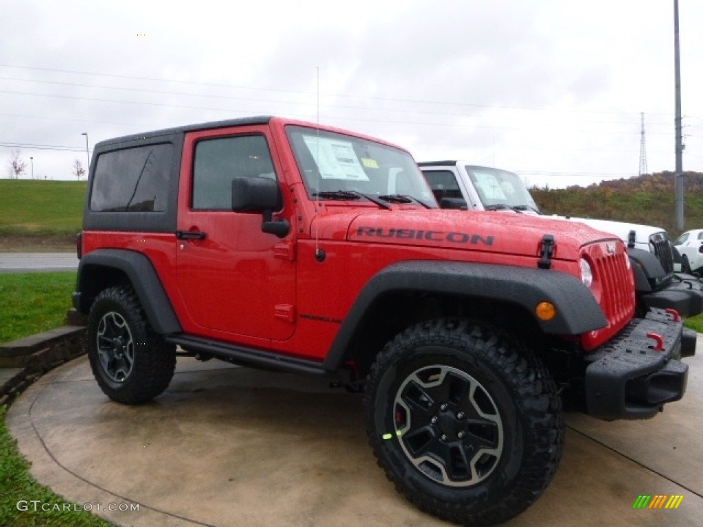 Firecracker Red 2017 Jeep Wrangler Rubicon 4x4 Exterior Photo #116783787