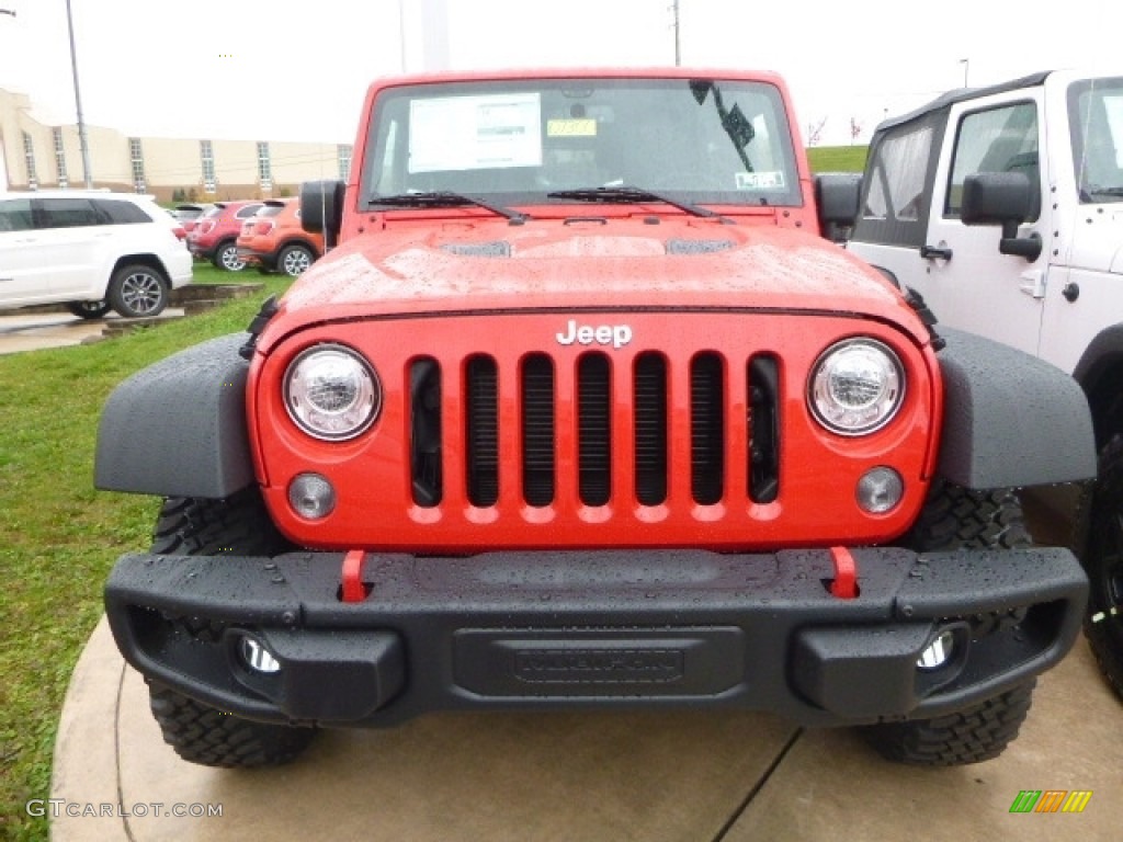 2017 Wrangler Rubicon 4x4 - Firecracker Red / Black photo #8