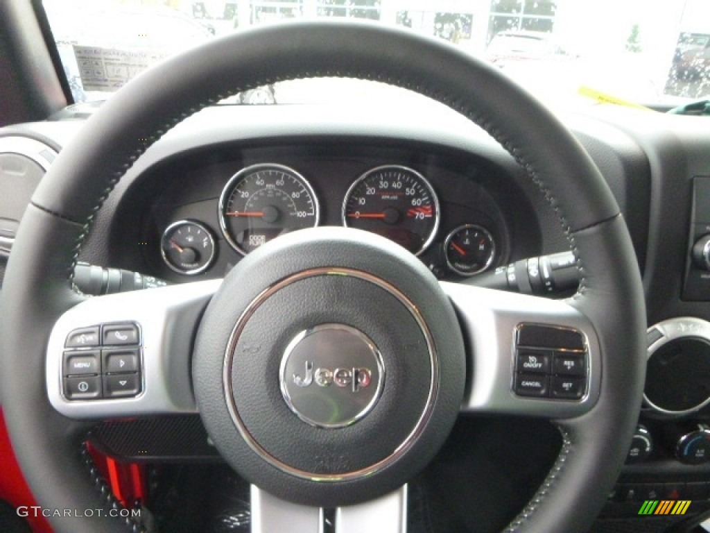 2017 Wrangler Rubicon 4x4 - Firecracker Red / Black photo #14