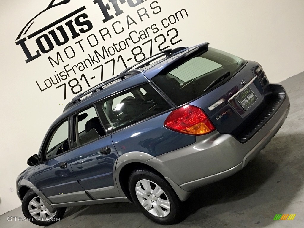 2005 Outback 2.5i Wagon - Atlantic Blue Pearl / Off Black photo #3