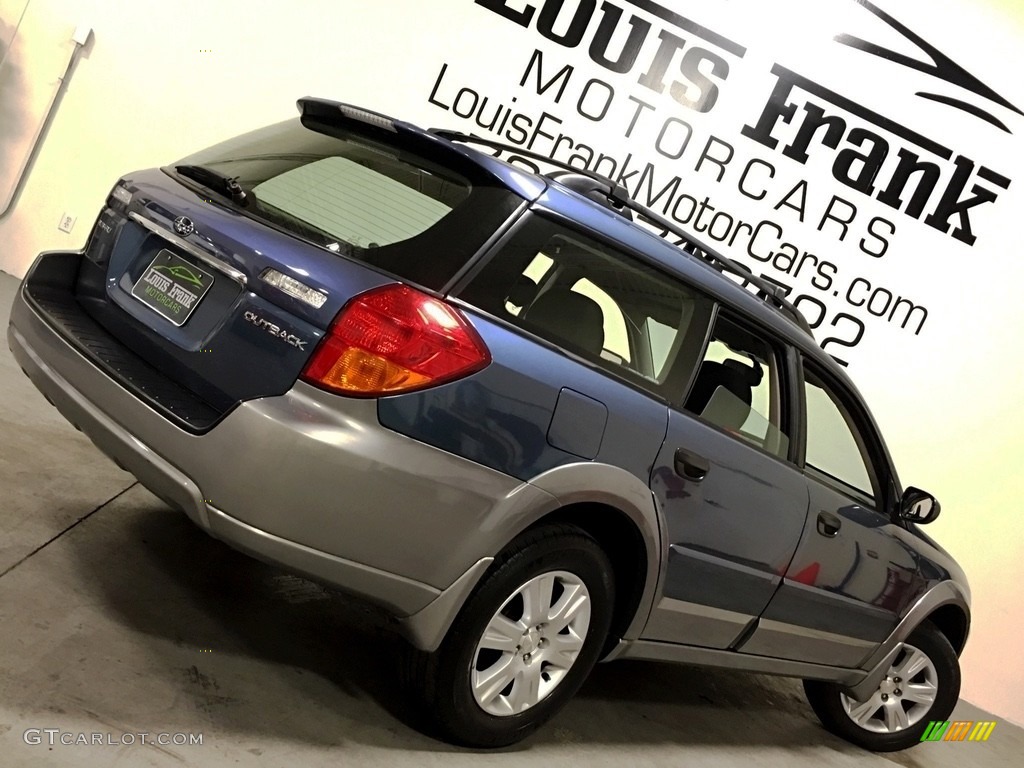 2005 Outback 2.5i Wagon - Atlantic Blue Pearl / Off Black photo #5
