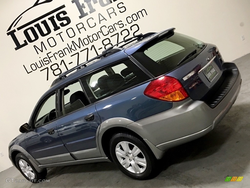 2005 Outback 2.5i Wagon - Atlantic Blue Pearl / Off Black photo #11
