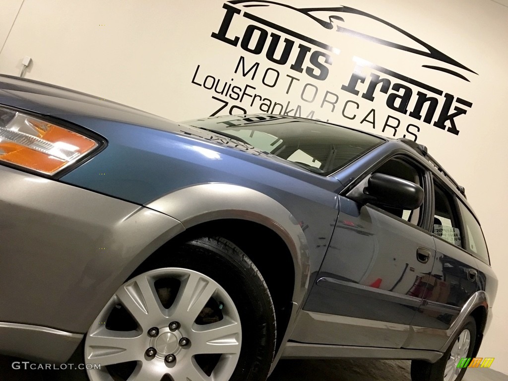 2005 Outback 2.5i Wagon - Atlantic Blue Pearl / Off Black photo #13