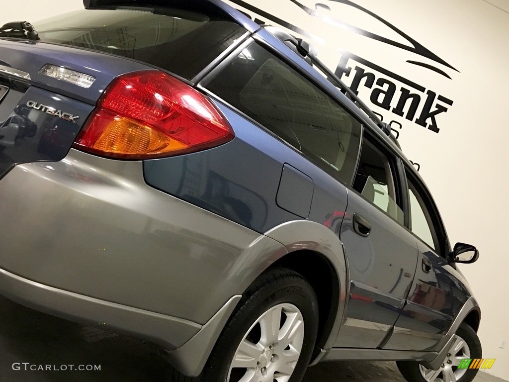 2005 Outback 2.5i Wagon - Atlantic Blue Pearl / Off Black photo #14