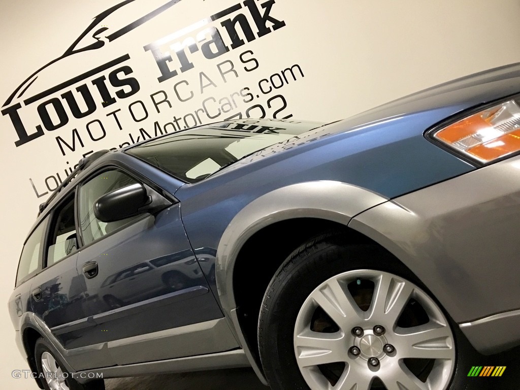 2005 Outback 2.5i Wagon - Atlantic Blue Pearl / Off Black photo #15