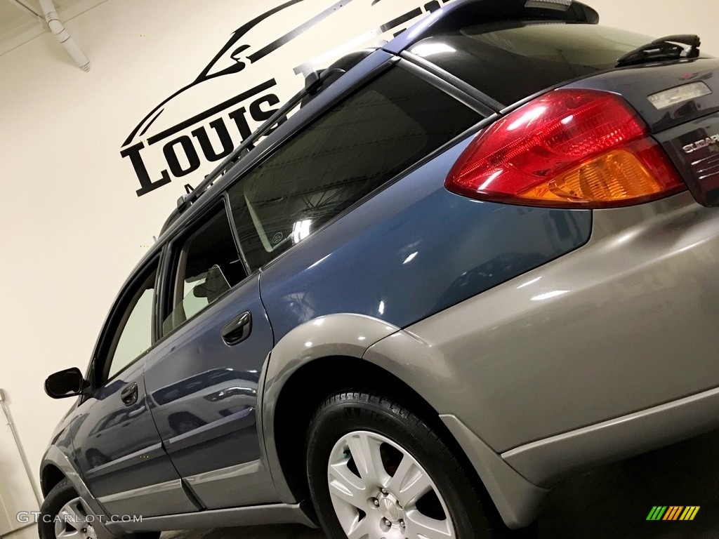 2005 Outback 2.5i Wagon - Atlantic Blue Pearl / Off Black photo #16