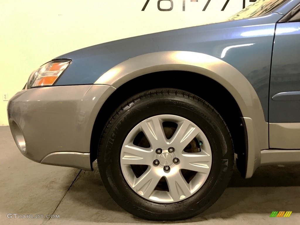 2005 Outback 2.5i Wagon - Atlantic Blue Pearl / Off Black photo #23