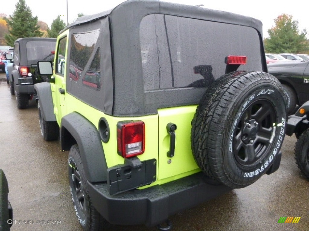 2017 Wrangler Sport 4x4 - Hypergreen / Black photo #4