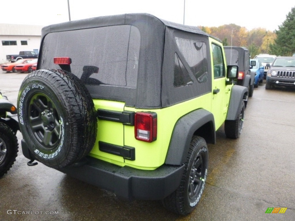 2017 Wrangler Sport 4x4 - Hypergreen / Black photo #6