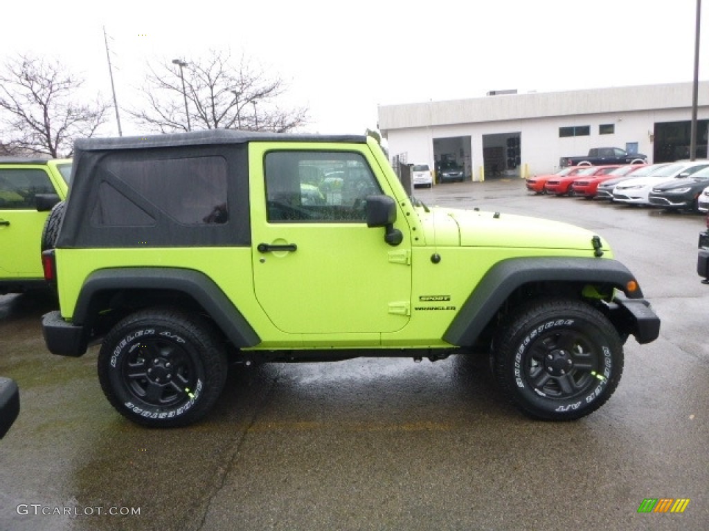 2017 Wrangler Sport 4x4 - Hypergreen / Black photo #7