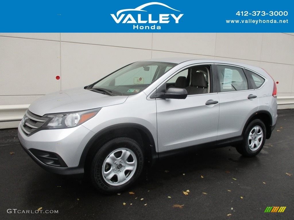 2014 CR-V LX AWD - Alabaster Silver Metallic / Gray photo #1